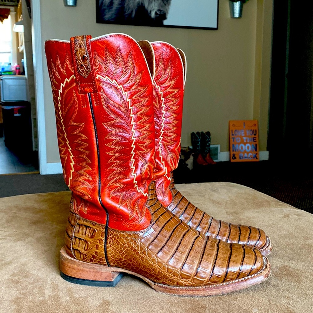 Mens Ariat Relentless Caiman Belly Boots